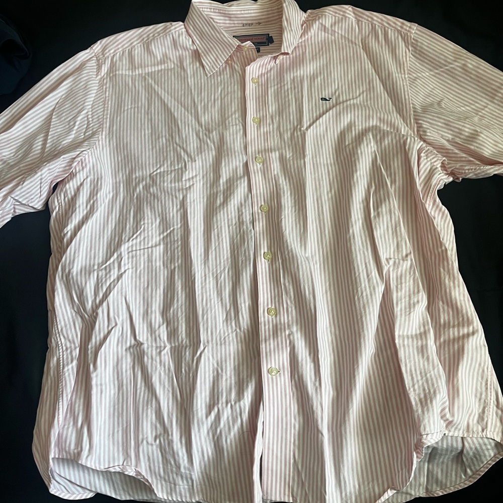 Vineyard Vines Light Pink Striped Button Down Shirt
